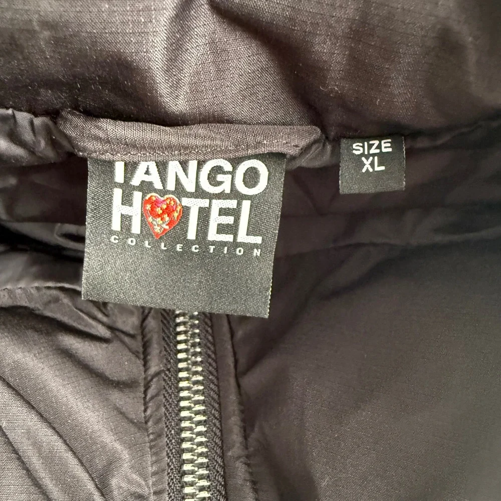 Tango Hotel Limited Edition Do Nothing Graffiti Black Puffer‎ Jacket XL